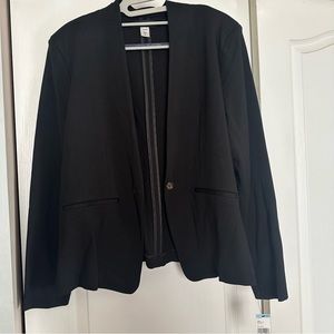 NWT Simply Styled by Sears Black Blazer size XL